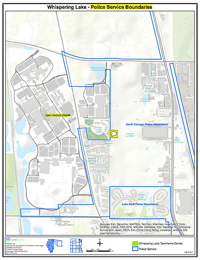 Whispering Lake Police Service Boundaries